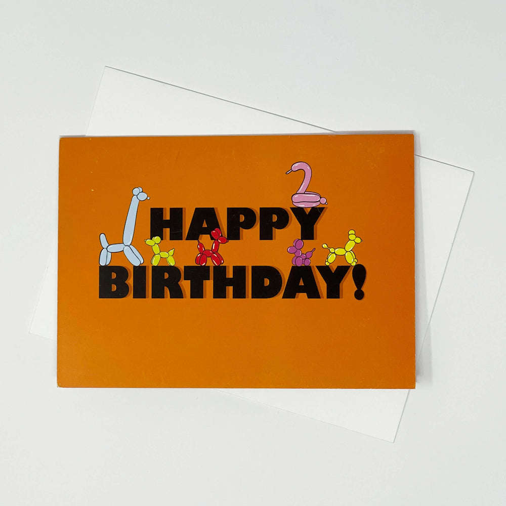 Balloon-Animal-Birthday-Card Flatlay