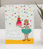Birthday Bonanza, Top Cake Birthday Card