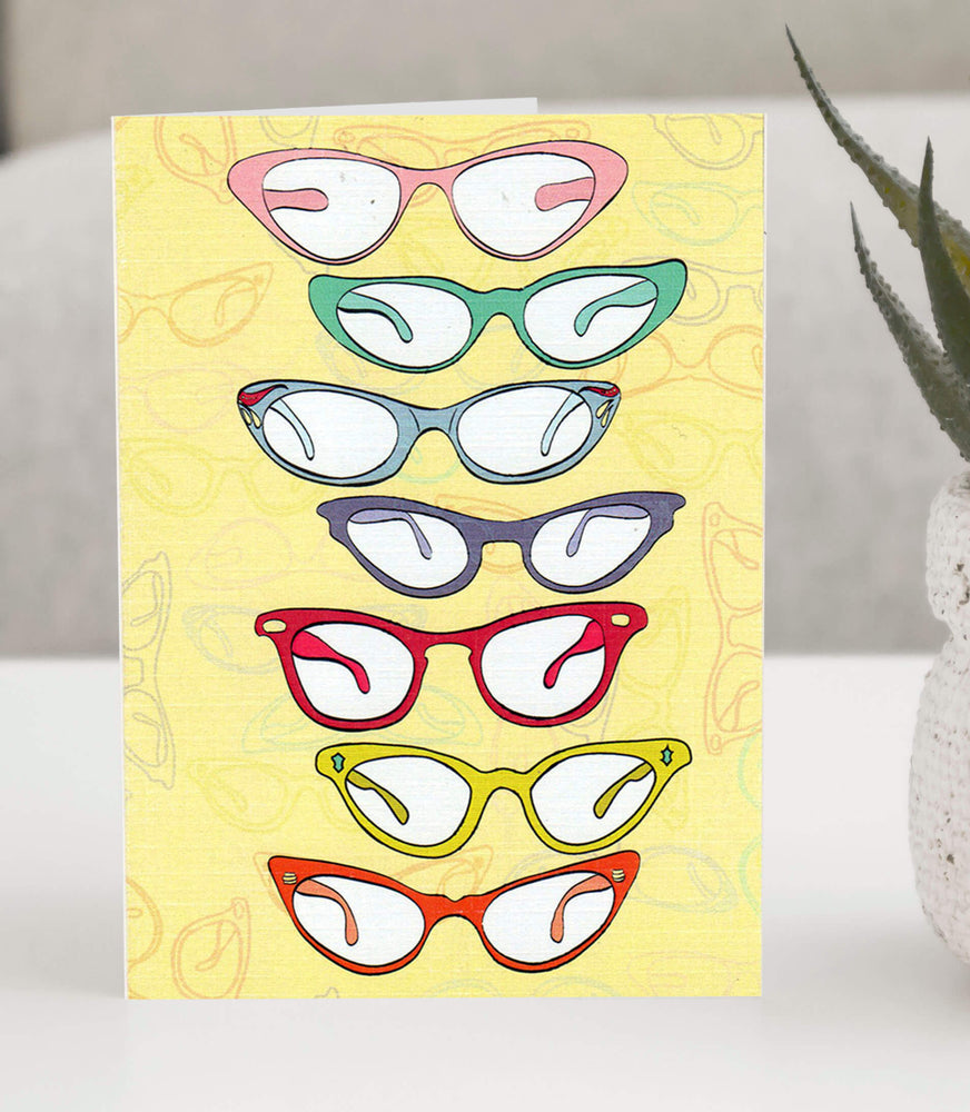 Greeting-card-with-illustration-Eye-glasses