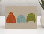 Knit Caps Greeting Card