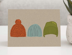 Greeting-Card-of-Knit-caps