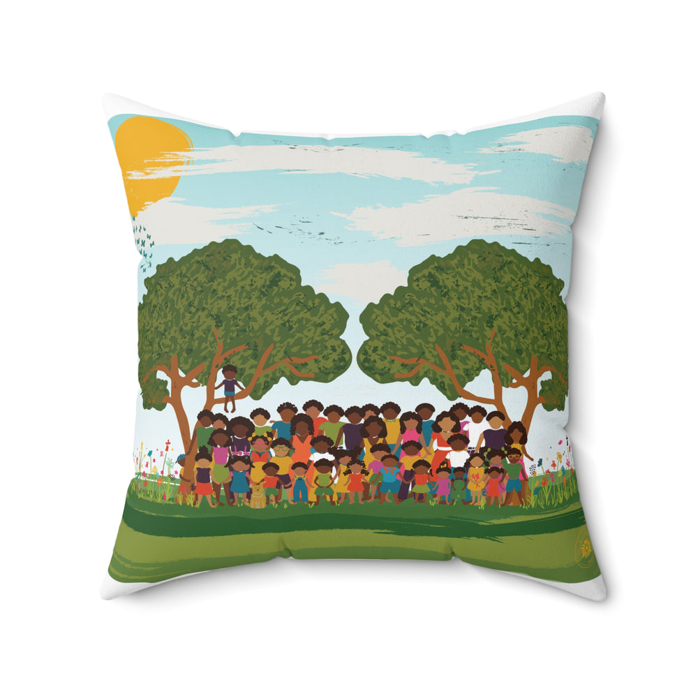 Adams Family Reunion Keepsake Square Pillow