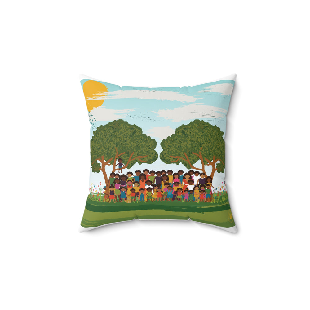 Adams Family Reunion Keepsake Square Pillow