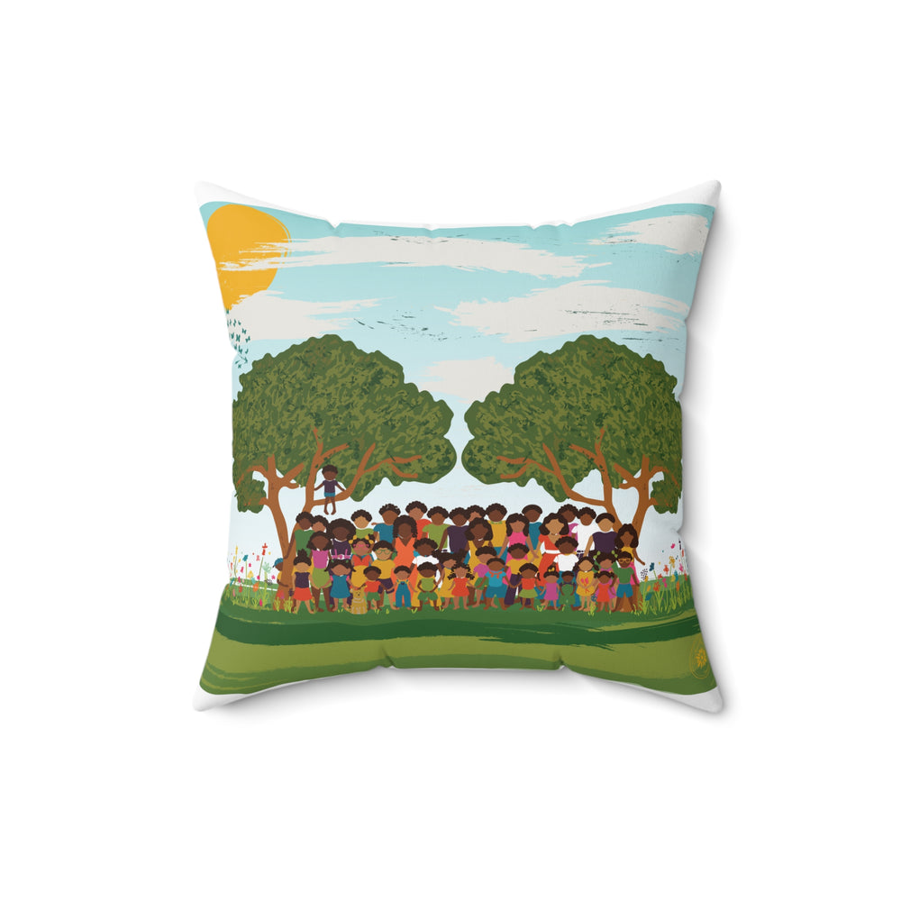 Adams Family Reunion Keepsake Square Pillow