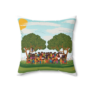 Adams Family Reunion Keepsake Square Pillow