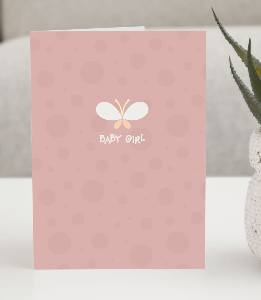 Baby Bugs, Baby Girl Card