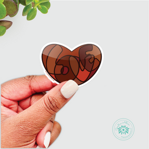 Chocolate Heart Sticker