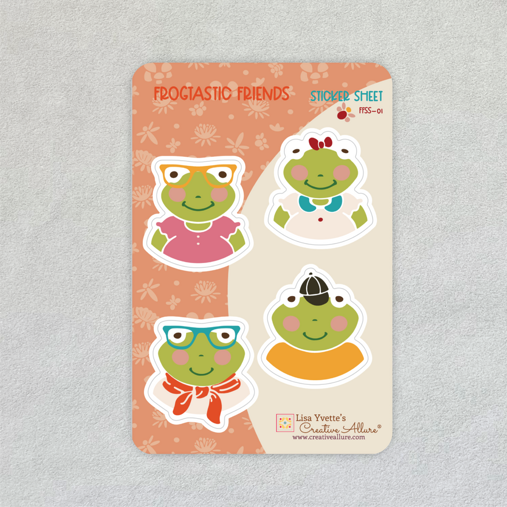 Frogtastic Friends Sticker Sheet 01