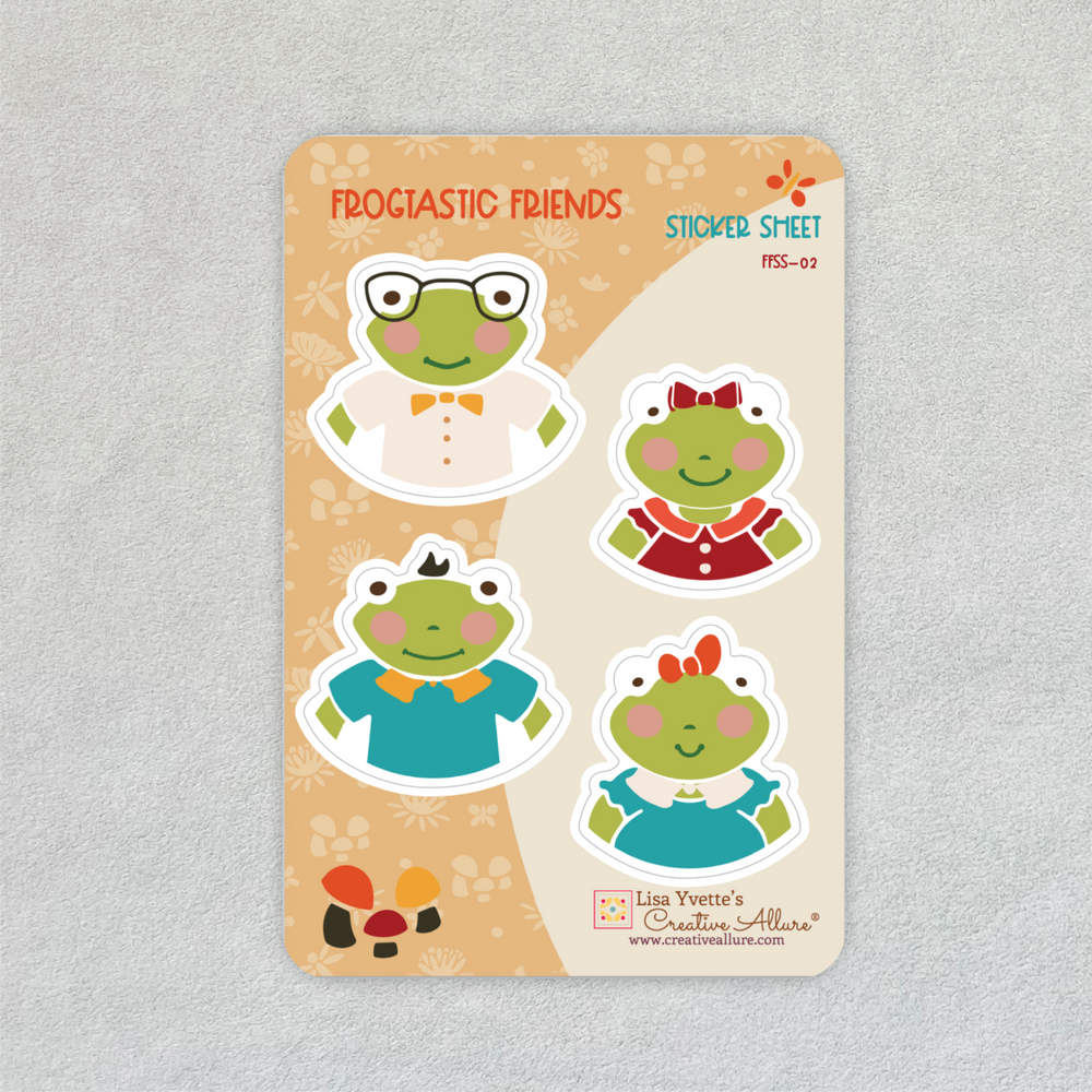 Frogtastic Friends Sticker Sheet 02