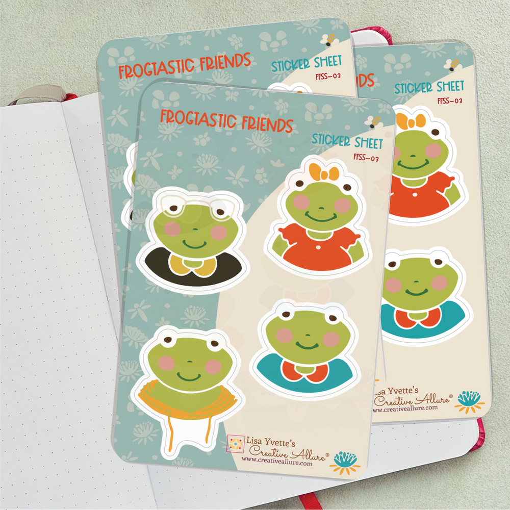 Frogtastic Friends Sticker Sheet 03