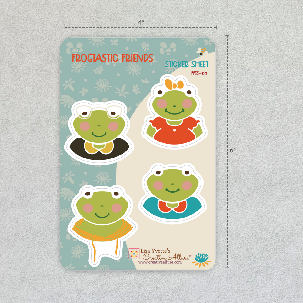 Frogtastic Friends Sticker Sheet 03