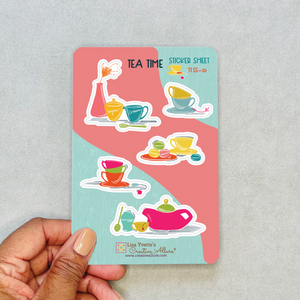 Little Tea Pots Sticker Sheet 01