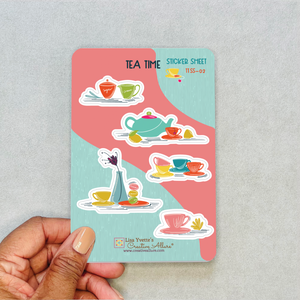 Little Tea Pots Sticker Sheet 02