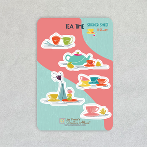 Little Tea Pots Sticker Sheet 02