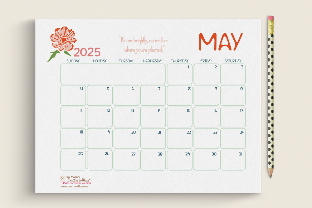 MAY 2025 Calendar