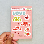 Sincerely Yours - Sentiments Sticker Sheet