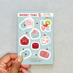 Sincerely Yours - Love Letters Sticker Sheet