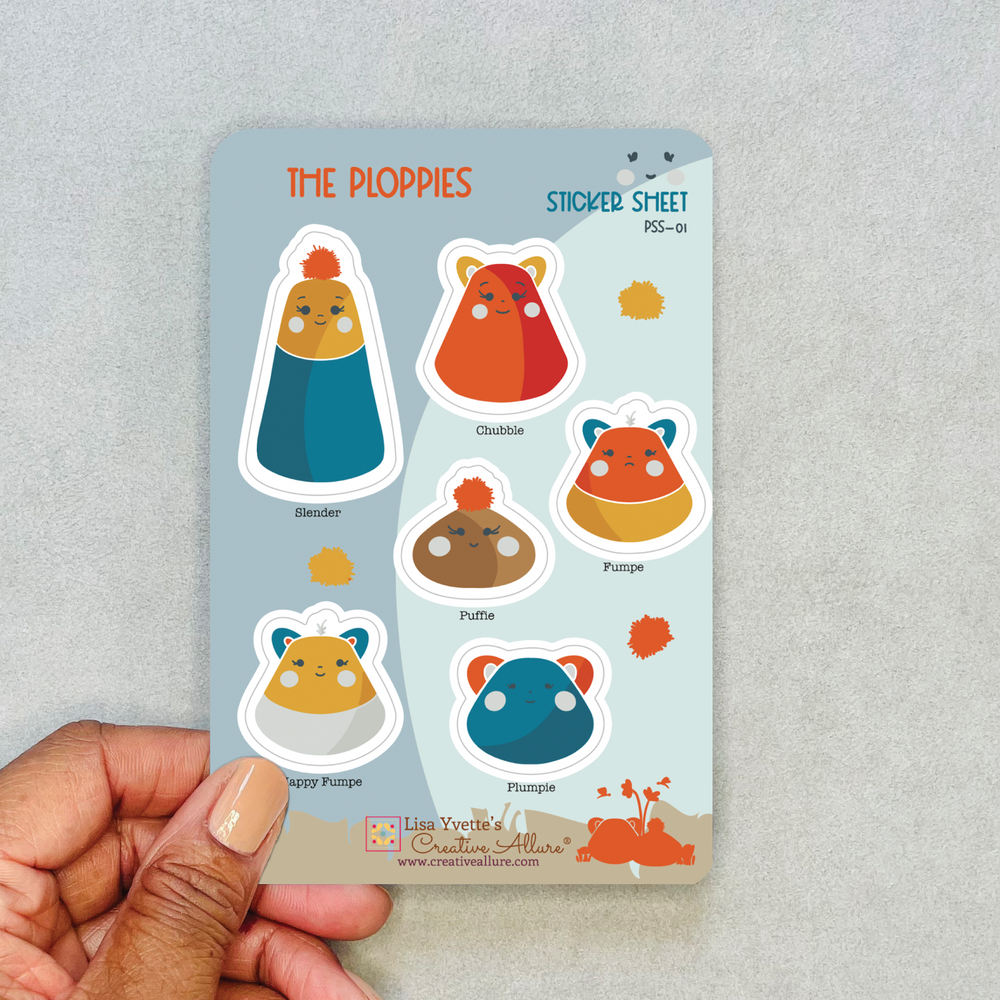 Ploppies Sticker Sheet PSS-01