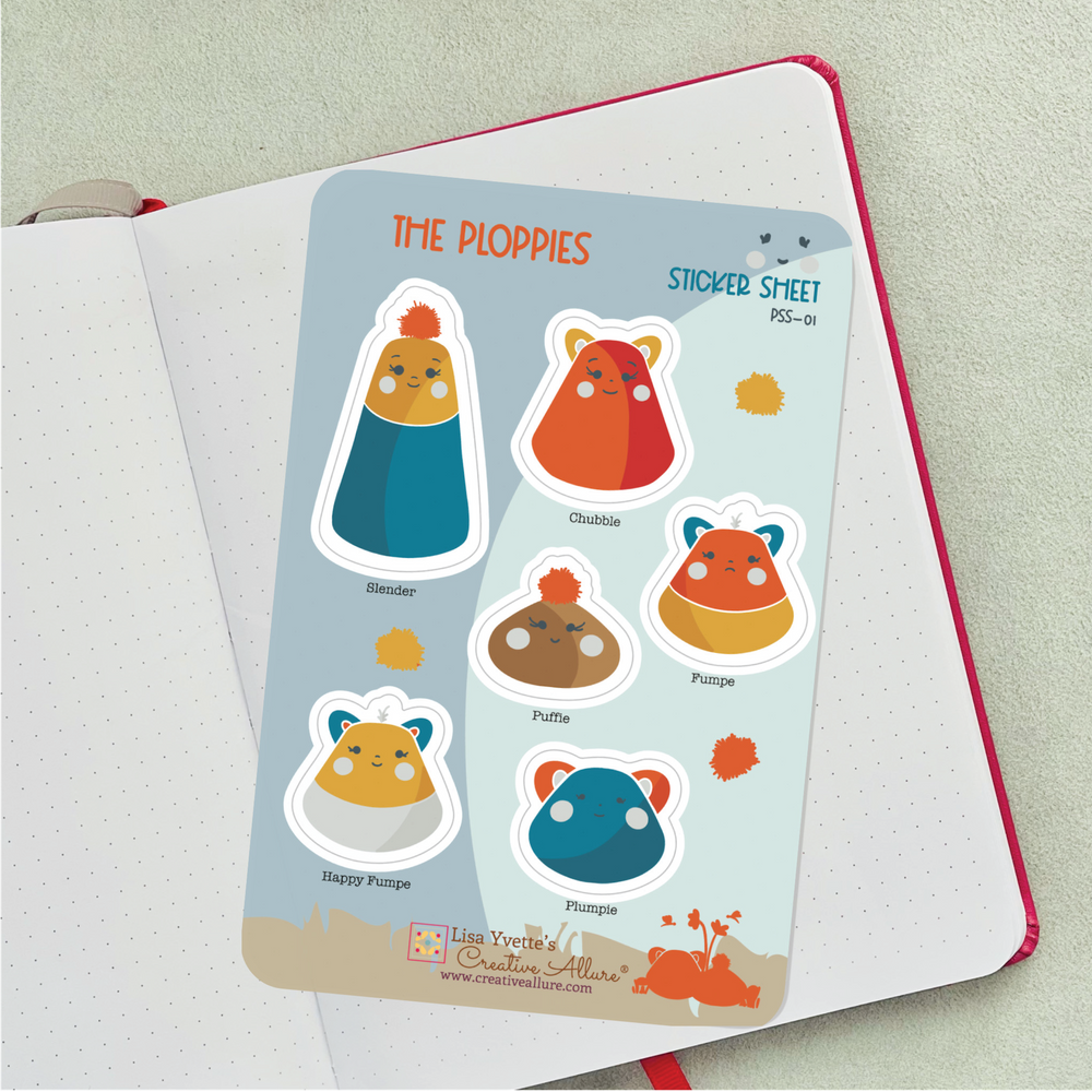 Ploppies Sticker Sheet PSS-01