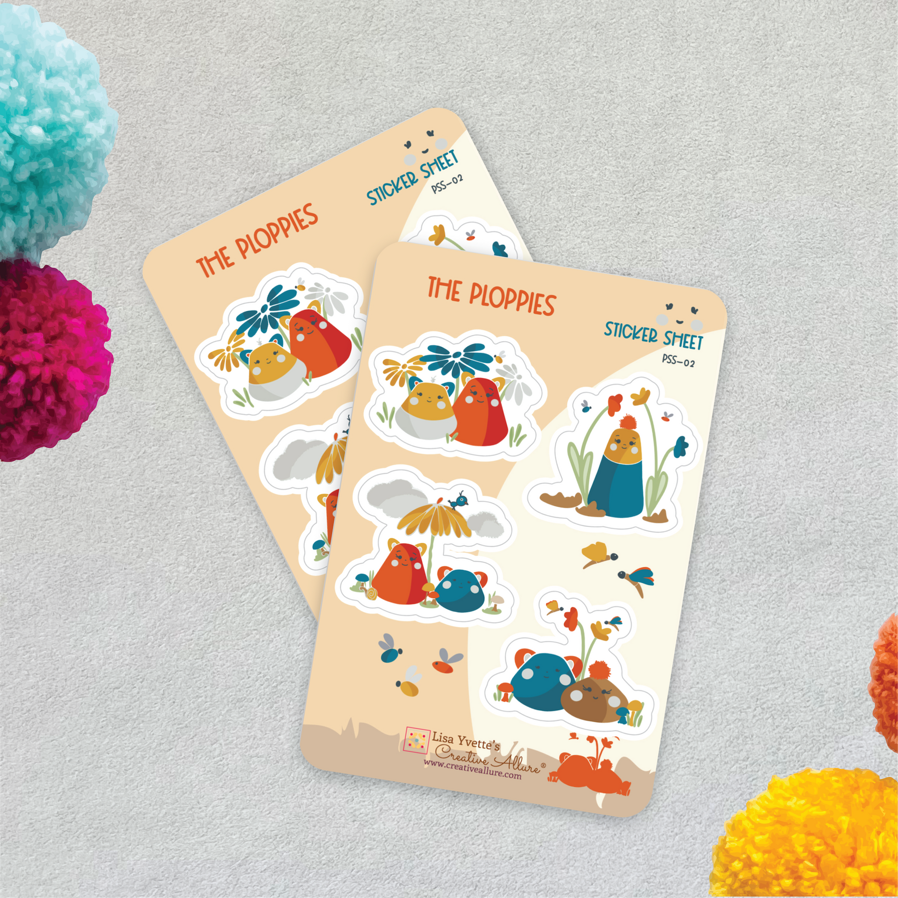 Ploppies Sticker Sheet PSS-02 – Creative Allure