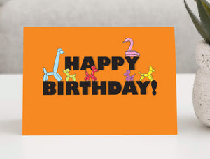 
            
                Load image into Gallery viewer, Balloon-Animal-Birthday-Card
            
        
