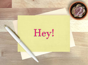Greeting-card-hey-with-a-yellow-background