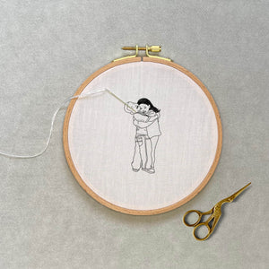 
            
                Load image into Gallery viewer, Creative-Allure-PDF-embroidery-Pattern-in-embroidery-hoop
            
        