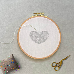 Mosaic Heart Embroidery PDF Pattern
