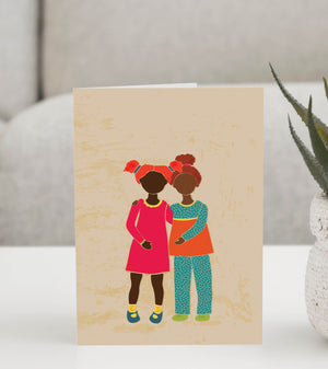 Greeting-card-two-little-girls